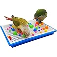 QBLEEV Parrot Puzzle Toys - Bird Intelligence Training, Parakeet & Conure Cage Accessories, Cockatiel Foraging & Chewing Toys