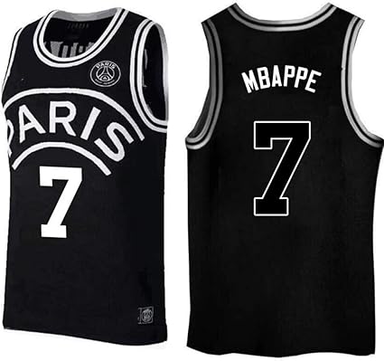 SansFin Kylian Mbappe Ministre De La Justice du Cameroun, Le Basket Jersey,  PSG, Nouveau Tissu Brodé, Style Sportswear: Amazon.fr: Sports et Loisirs