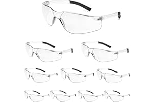 Salfboy Safety Glasses for Men Women ANSI Z87.1 Safety Glasses Bulk Outdoor Protective Eyewear Scratch-Resistant Clear Grey