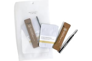 ENTROPY MAKE UP ENTROPY MAKEUP One-Use Brow Bleach Kit, Quick & Easy Eyebrow Lightening for All Hair Colors, Eyebrow Kit, Single Application, Gentle Formula, Lasts Up to 4 Weeks