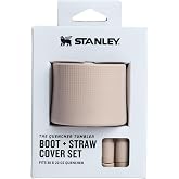 Stanley Quencher Boot and Straw Cover Cap | Anti-Slip Silicone Protector for Tumbler with Handle | Accessory Set for Stainless Steel Drinking Cup | BPA-Free