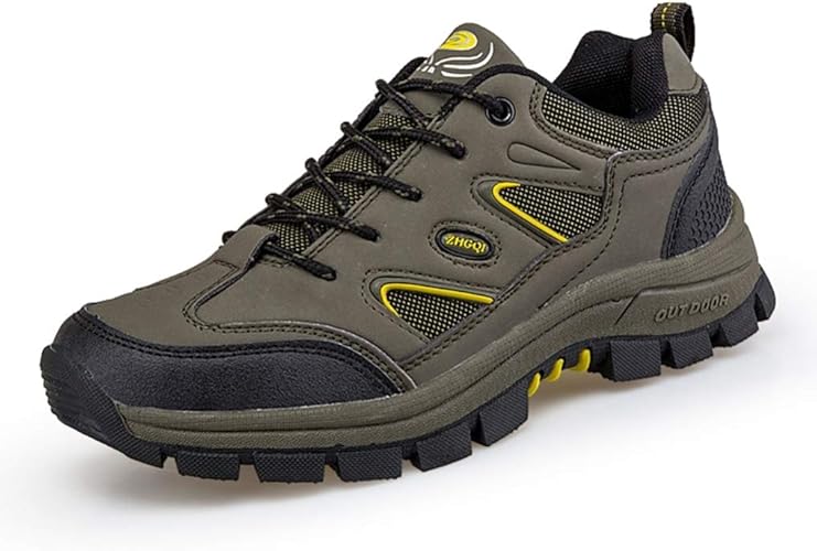 Amazon Awor 春用 秋用 ハイキングシューズ メンズ レディース トレッキングシューズ アウトドア スポーツ カジュアル 登山靴 防水 軽量 防滑 キャンプシューズ 防滑 耐摩耗性 通気性 ウォーキングシューズ ローカット 登山 釣り ウォーキング