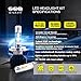 SEALIGHT H4/HB2/9003 LED Headlight Conversion Kit 100W 12000LM- 32x CSP LED Chips Cool White 6000K - Dual Hi/Lo Beam Bulbs