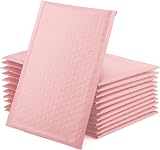 Switory 50Pcs Pale Pink Bubble Mailers 10.2x17.7cm Self Seal Poly Mailers view 2
