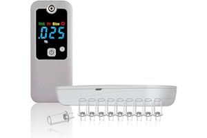iBACheck Rechargeable Breathalyzer and Last 200 Test After Full Charged, 10 Memories and LED Display