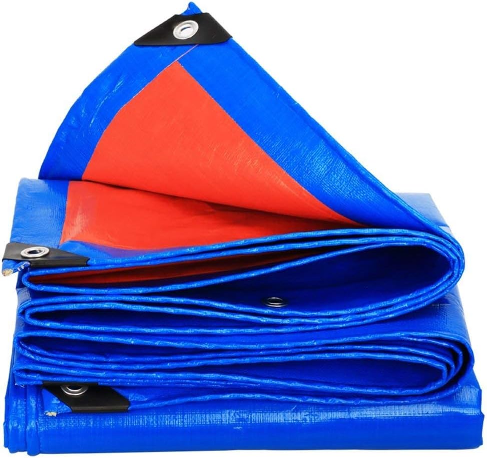 TarpsAll Purpose Tarp Heavy Blue Orange 0.35mm 180g / m Professional