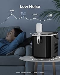 Silonn Ice Maker Countertop, Portable Ice Machine