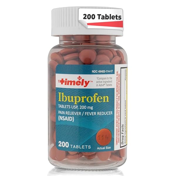TIME-CAP LABS, INC. TIMELY IBUPROFEN 200MG 200 TABLETS...