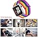 Bandmax Compatible with Rainbow LGBT Apple Watch Bands 42MM 44MMN Nylon Fabric Sport Straps Women Men Gay Pride Replacement Wristband Accessories Metal Buckle Compatible with iwatch 7/6/5/4/3/2/1