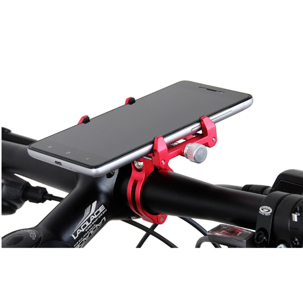 GUB G-86 Motorcycle and Bicycle Cell Phone Holder Aluminum Universal Adjustable Phone Mount Smartphone Holder Bike Handlebar Cell Phone Holder for iPhone X 5 6 7 8 Plus Samsung LG
