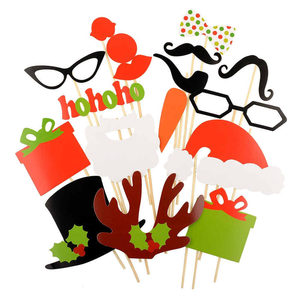 代引き不可 For Stick口ひげヒゲ唇eyeglasses A Diyカラフルな黒板写真ブース小道具on Pcs 17 Fun B012igkjsg Favorクリスマス誕生日パーティーfavorアクセサリー Wedding フォトプロップス Ccs Co Mz