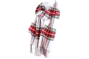 Nollia Plaid Fall/Winter Scarf for Men & Women-Plaid Color Cashmere Feels Acrylic Scarves