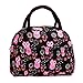Reusable Fashion Lunch Bag for Women Cute Zipper Lunch Tote Bag Light Picnic Lunch Container , Owl