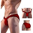 Meshal Men's Cotton Low Rise Briefs Soft Breathable Bulge Pouch Sexy Underwear