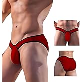 Meshal Men's Cotton Low Rise Briefs Soft Breathable Bulge Pouch Sexy Underwear