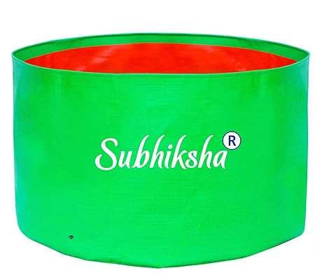 Subhiksha Grow Bags (World Class), UV Inhibited, All Weather Proof, Non Fading -Dia 18 inch x 12 inch Ht -18 * 12 Pack of 6