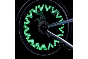MASO Led Bicycle Wheel Light - Safety Spoke Light, Waterproof Bright Bicycle Tire Light Bar, Cool Caster Accessories, Childre