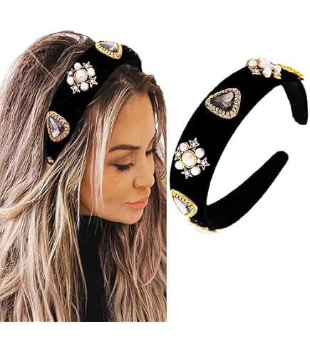 Amazon.com : Aimimier Baroque Bridal Crystal Headband 