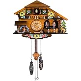 Kintrot Cuckoo Clock Pendulum Quartz Wall Clock Black Forest House Home Decor