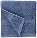 Amazon Brand – Pinzon Organic Cotton Bathroom Washcloths, Set of 12, Indigo Blue
