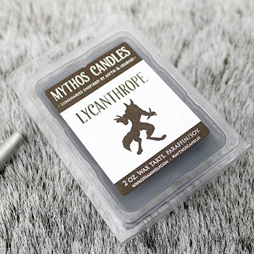 Mythos Candles 2.5oz Lycanthrope (Leather & Black Sea) Paraffin/soy Wax Melts