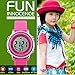 Kid Watch Multi Function 50M Waterproof Sport LED Alarm Stopwatch Digital Child Wristwatch for Boy Girl Pink