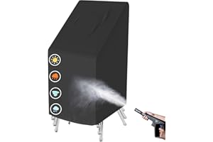 LUV4BABE Outdoor Stackable Chair Cover Waterproof, Heavy Duty and Weatherproof Lawn Patio Furniture Cover 25" W x 25" D x 47" H, Black