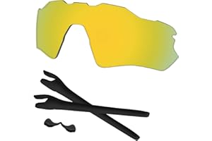 Predrox Radar EV Path Lenses & Rubber Kits Replacement for Oakley Sunglass OO9208 Polarized