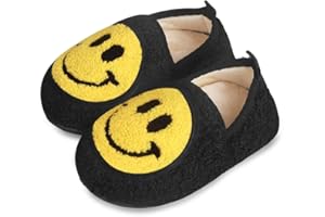 metricfalcon Smile Face Slippers Kids Girls Slippers for Kids Boys Soft Lightweight Cozy Indoor and Outdoor