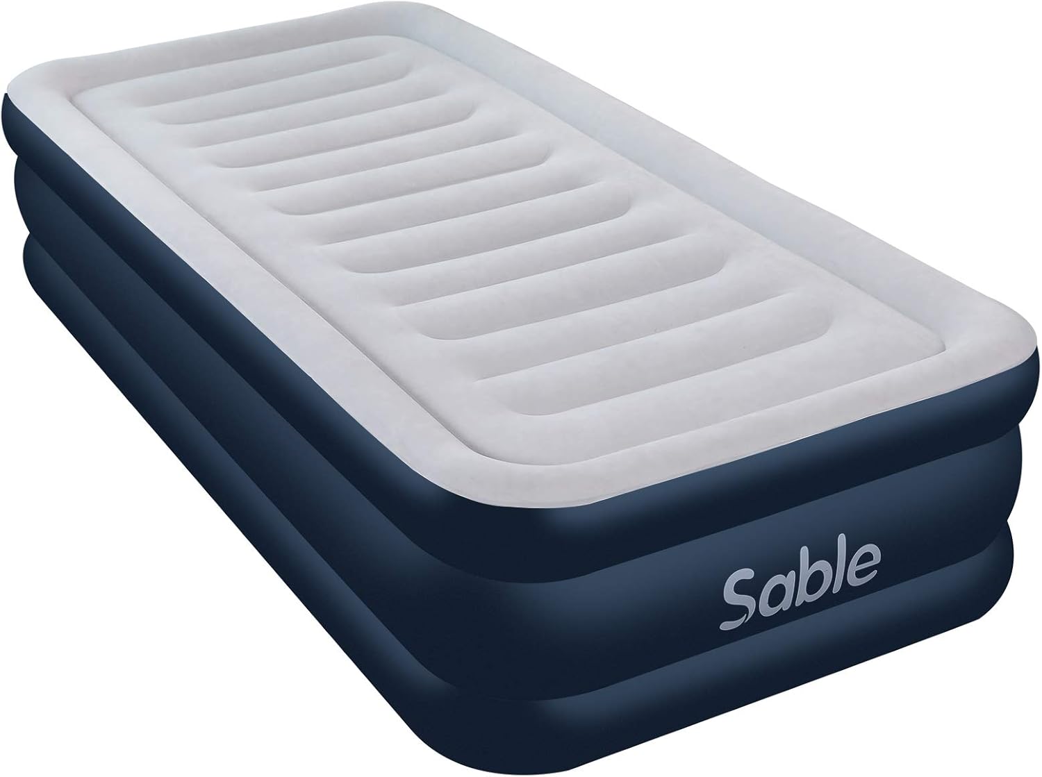 Amazon エアーベッド Sable シングルサイズ 空気ベッド 202x幅99x厚さ46cm 極厚 折畳み エアーマット 通気性抜群