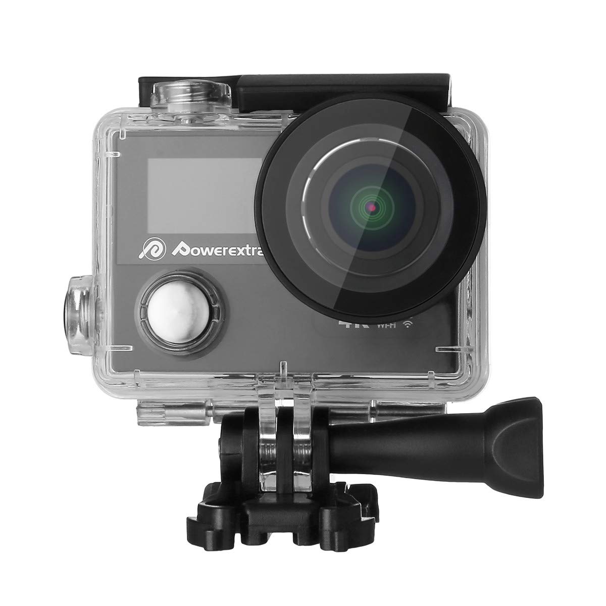Powerextra Caméscope Sport 4K Caméscope Sport Caméra d’Action Appareil Photo Ultra HD 1080p Casque Imperméable /2 Inch Ecran LCD /Grand Angle 170°/12MP & WIFI /Étanche 30M /2.4G Télécommande/19 KITS Accessories