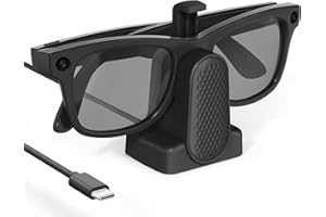 CISAIN Cisian Charging Dock Compatible with Ray-Ban Meta Smart Glasses Wayfarer/Skyler/Headliner/Oakley | Meta HSTN,Potable Travel USB-C Cable Charger Meta Smart Glasses with Adapter