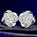 Clearance Twinsmall Women Lady Elegant Diamond Ear Stud Flower Earrings Women Jewelry Earrings Stud