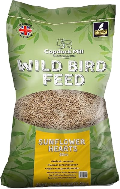 Copdock Mill Sunflower Hearts Bird Food 20kg – Wild Birds Feeder & Table