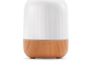 Yogin Essential Oil Diffuser for Bedroom, Quiet,Small Aromatherapy Diffuser,7 LED Color Options, and a Safety auto-Off Timer