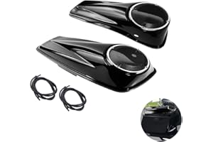 buyinhouse 6.5" Saddlebag Speaker Lids Fit For Harley Touring Road King Road Glide Street Glide Electra Glide Ultra Classic Ultra Limited Tri Glide 2014 to 2023