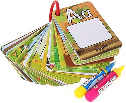 Questionno 26 Alphabet Learning Card Magic Pen Set Water Drawing Painting Board Toys