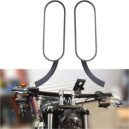 Amazon バイクミラー オーバル 左右セット ハーレー8mm 10mm ブラック ネイキッド ストリートファイター スーパースポーツ メガスポーツ ツアラー アメリカン ストリートバイク オールドルック カフェレーサー スクランブラー ビッグスクーター ミラー 車 バイク