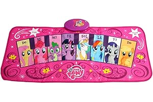 Sakar My Little Pony Electronic Piano Music Mat TOY-15371 | Keyboard Piano Floor Mat for Kids, Light-Up Activity Mat, Dance Floor Rhythm Games, Educational Kids Music Playmat (TOY-15057)