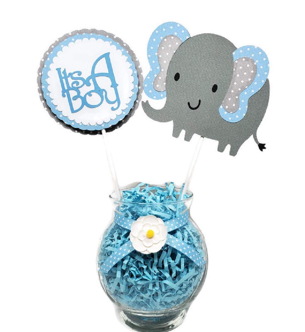 Featured image of post Blue Elephant Baby Shower Centerpieces