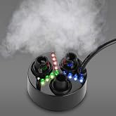 FITNATE Three-Head Mist Maker, Larger Fogger with 12 LED Light ≧1500ML/H | for Halloween and Other Decorations, Extensive and Versatile Application, Easy To Operate