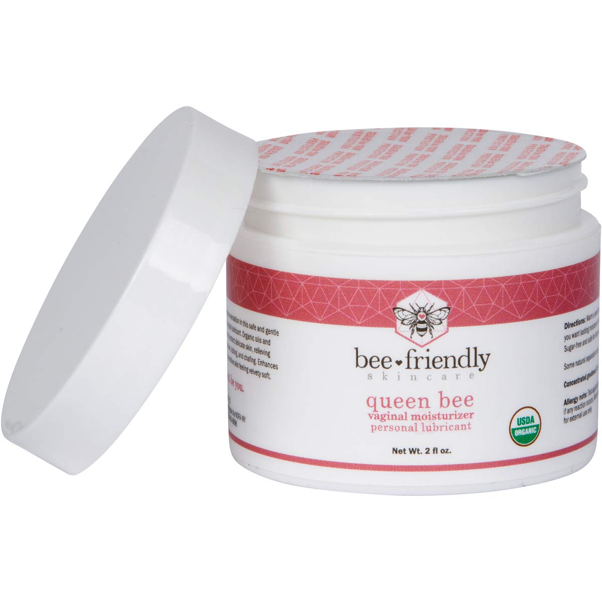 Organic Vaginal Moisturizer By BeeFriendly, USDA Certified, Natural