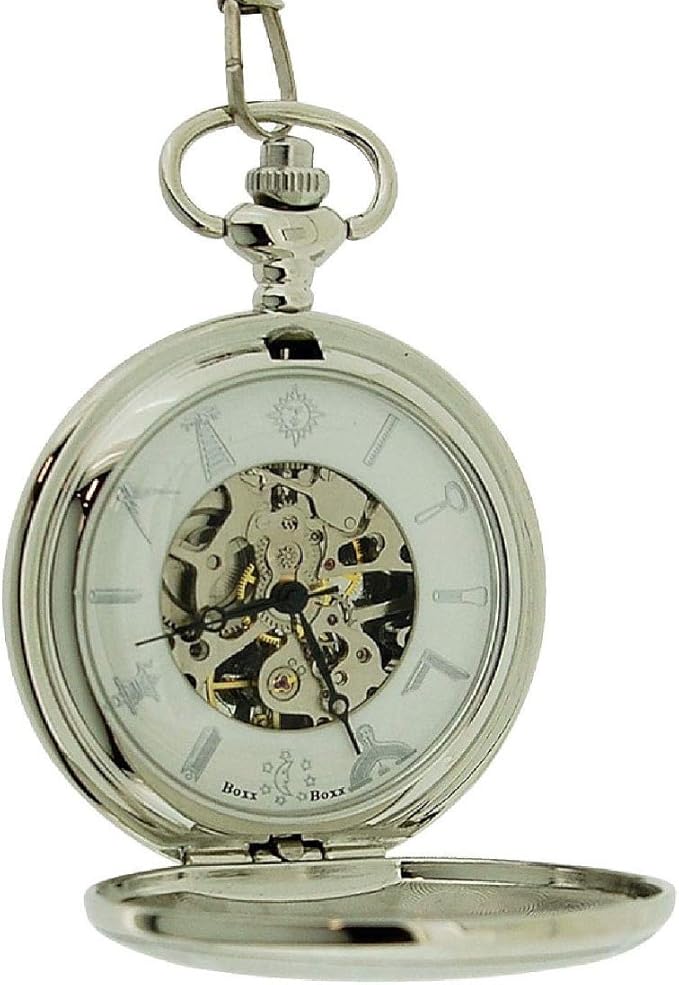 Golden Pocket Watch With Chain