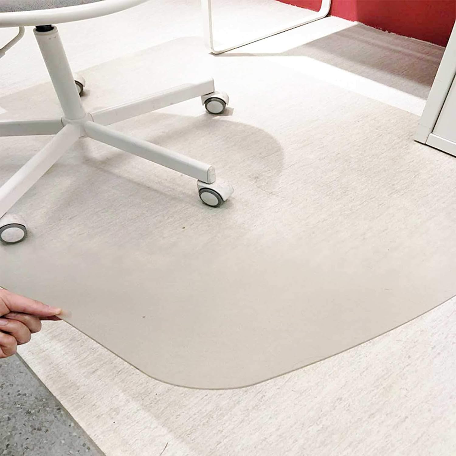 JLXJ PVC Plastic Floor Protector Mat, Transparent Table