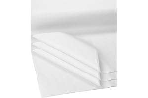Flexicore Packaging Gift Wrap Tissue Paper | Size: 15 Inch X 20 Inch | Count: 100 Sheets (White)