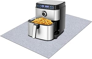 Air Fryer mat,Under small appliance mat—Absorbent/Waterproof ,Prevent grease from splashing on the kitchen table, absorbent material, non-slip and waterproof backing, washable (24