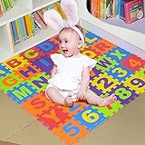 UOFOCO Foam Play Mats for Toddlers ABC Floor Puzzle Non Toxic 36 Tiles 3-6 Years Kids