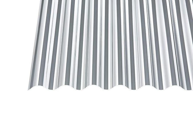 Acryl Wellplatten Profilplatten Sinus 76/18 klar ohne Struktur 3 mm (3000 x 1045 x 3 mm)