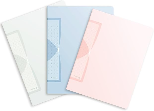 Amazon Co Jp プラス クリアファイル 縦 10ポケット Pasty Smart ミルキーパステル 3色組 文房具 オフィス用品