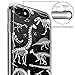 iPhone 8 Case, iPhone 7 Case, Cover iPhone 7, GMYLE Dinosaur Clear Design Transparent Case with TPU Gel Bumper Protective Case Cover for iPhone 7 (2016) / iPhone 8 (2017)